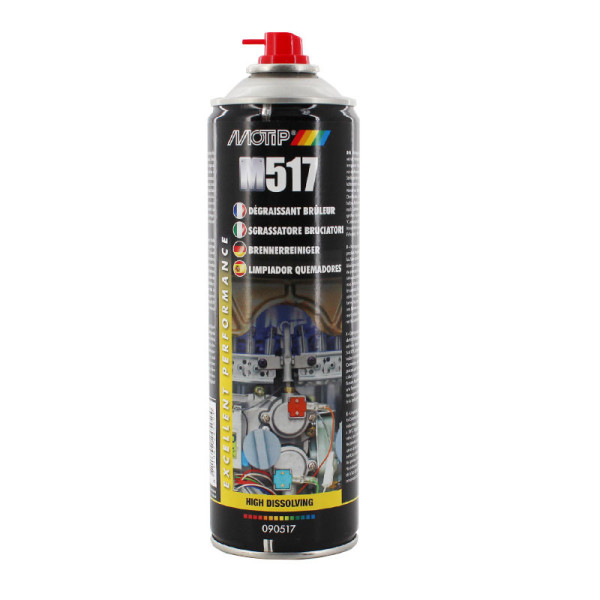Bombe aérosol dégraissant brûleur Motip M517 500ml