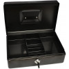 Caisse à monnaie en acier 5 compartiments 25 cm noir Rapesco