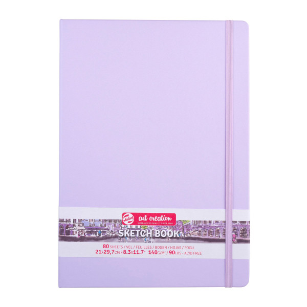 Carnet croquis 21 x 30 cm 140g 80 feuilles violet Sketch Book