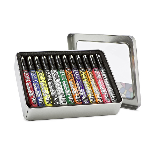 Marqueurs - Peinture acrylique - 12 couleurs - Pébéo - Acrylic Marker - Tous supports