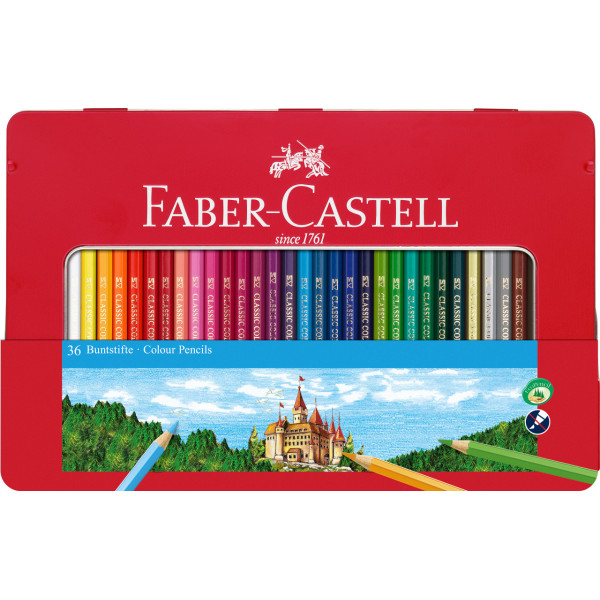Boîte de 36 crayons de couleurs Château Faber-Castell