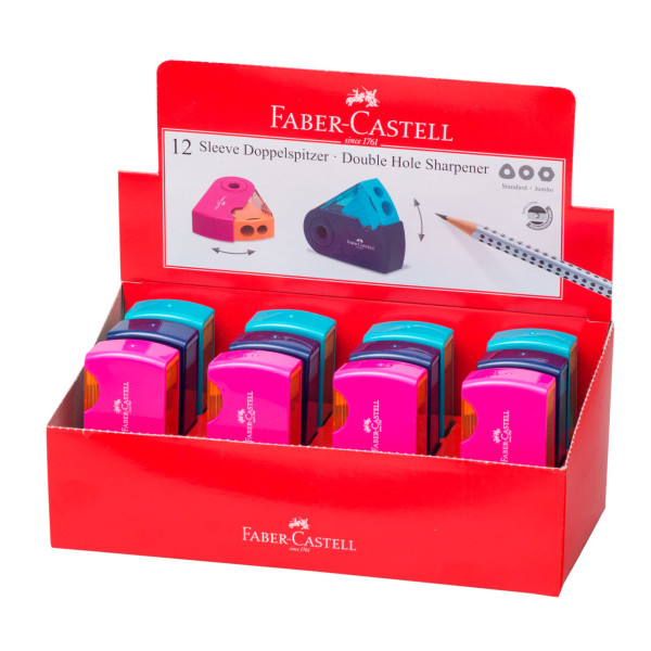 Taille-crayon 2 trous Sleeve Faber-Castell