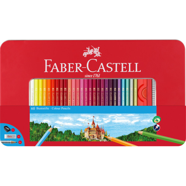 Boîte de 60 crayons de couleurs Château Faber-Castell