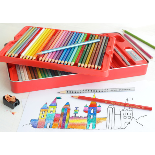 Boîte de 60 crayons de couleurs Château Faber-Castell