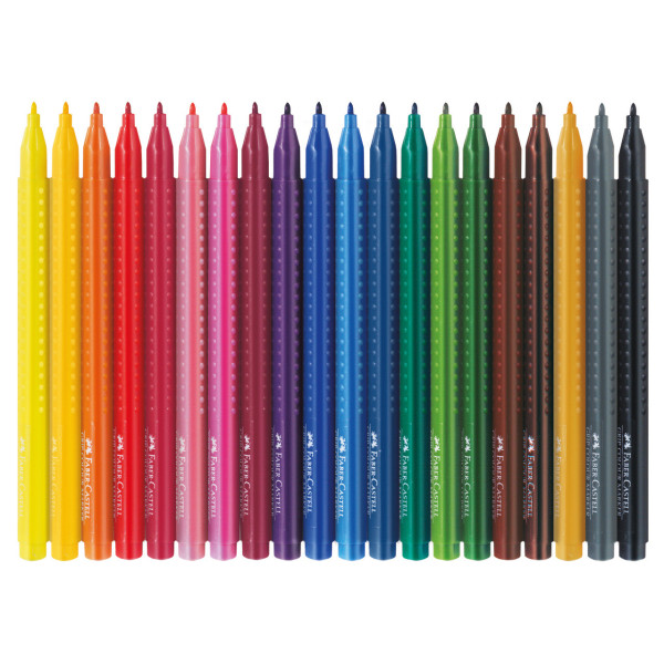 Etui de 20 feutres de couleur avec grip Faber-Castell