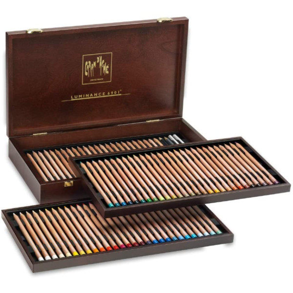 Coffret de 80 crayons de couleurs Caran d'Ache Luminance 6901