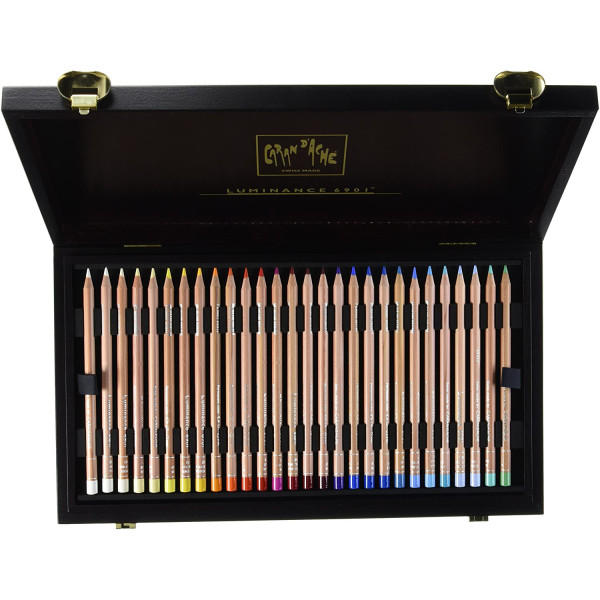 Coffret de 80 crayons de couleurs Caran d'Ache Luminance 6901