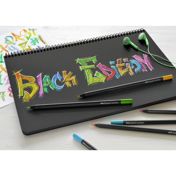 Etui de 12 crayons de couleur Black Edition Faber-Castell