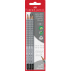 Etui de 3 crayons graphite HB Grip 2001 avec embout gomme Faber-Castell