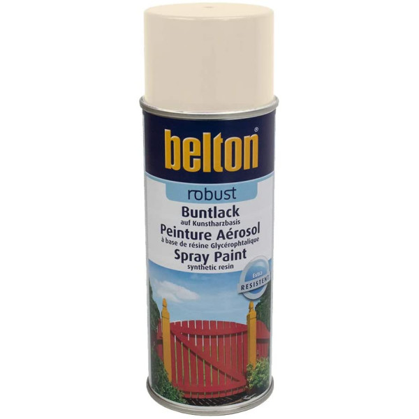 Bombe de peinture Belton Robust RAL 9001 Blanc crème 400ml
