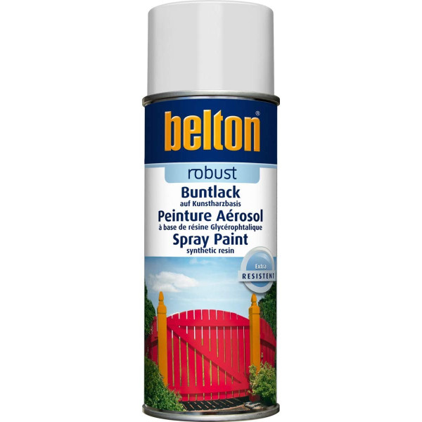 Bombe de peinture Belton Robust RAL 9010 Blanc satiné 400ml