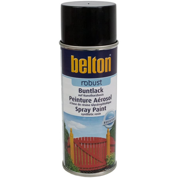 Bombe de peinture Belton Robust RAL 9005 Noir foncé 400ml