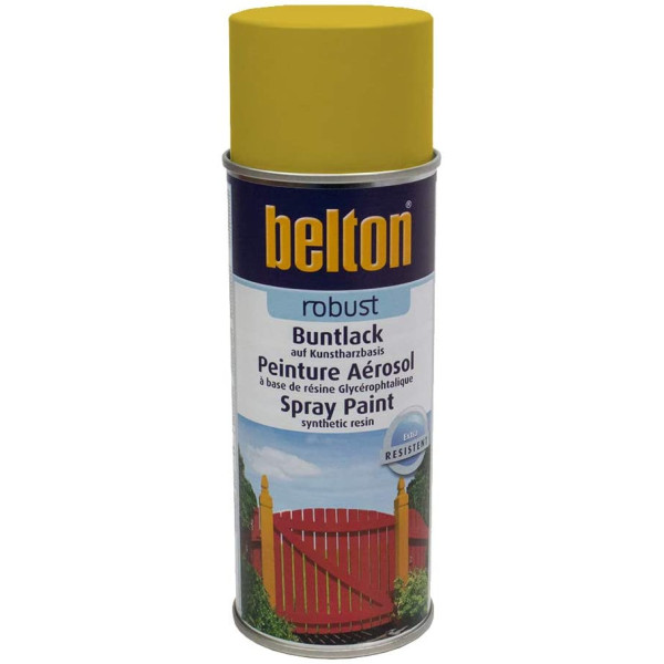 Bombe de peinture Belton Robust RAL 1018 Jaune zinc 400ml