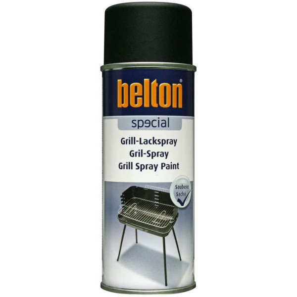 Bombe de peinture Belton Barbecue haute température Noir 400ml