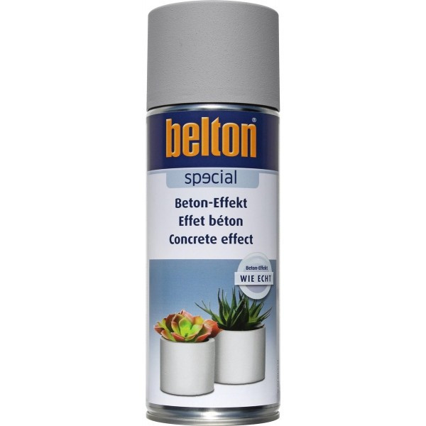 Bombe de peinture Belton effet béton gris 400ml