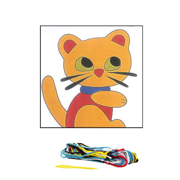 Kit de canevas pour enfant Seg de Paris motif petit chat