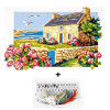 Kit canevas modèle maison bretonne 30 x 40 cm Seg de Paris
