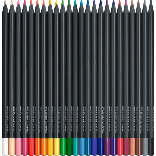 Etui de 24 crayons de couleur Black Edition Faber-Castell