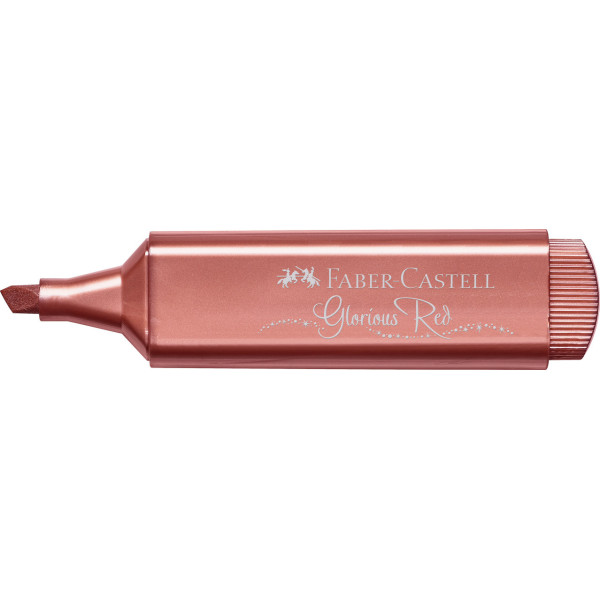 Surligneur TL 1546 Faber-Castell rouge brillant métallisé