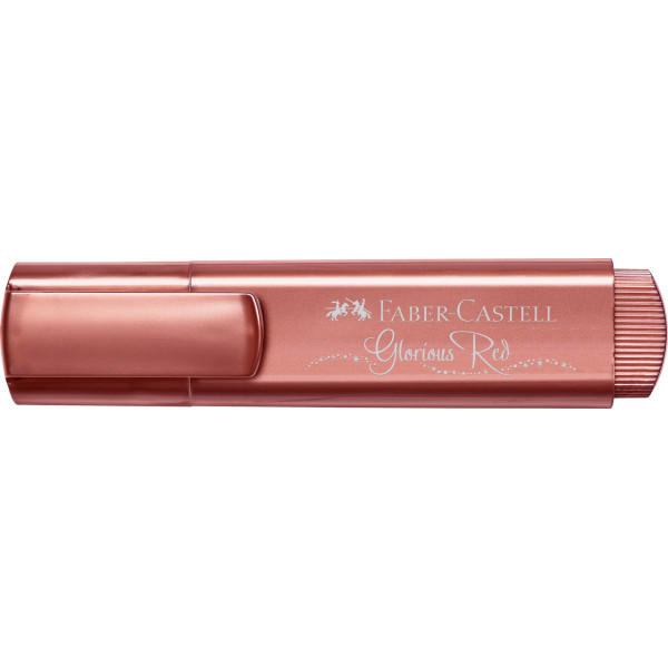 Surligneur TL 1546 Faber-Castell rouge brillant métallisé