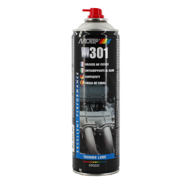 Bombe aérosol graisse au cuivre Motip M301 500ml