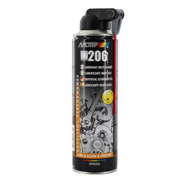 Bombe aérosol lubrifiant multi-usages Motip M206 500ml