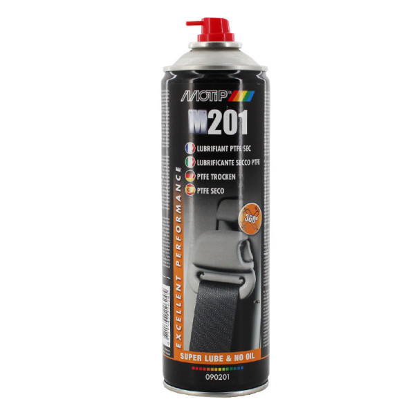 Bombe aérosol lubrifiant PTFE sec Motip M201 500ml