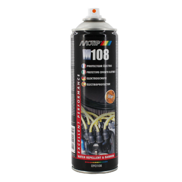 Bombe aérosol protecteur électro Motip M108 500ml