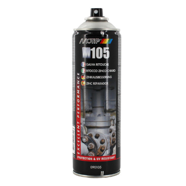 Bombe aérosol galva de retouche Motip M105 500ml