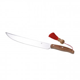 Coffret sabre à champagne Laguiole avec lame en acier avec pompon