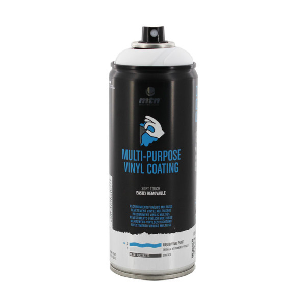 Bombe de peinture revêtement vinyle multiusage Blanc - 400ml - MTN Pro