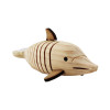 Dauphin en bois naturel 20 cm