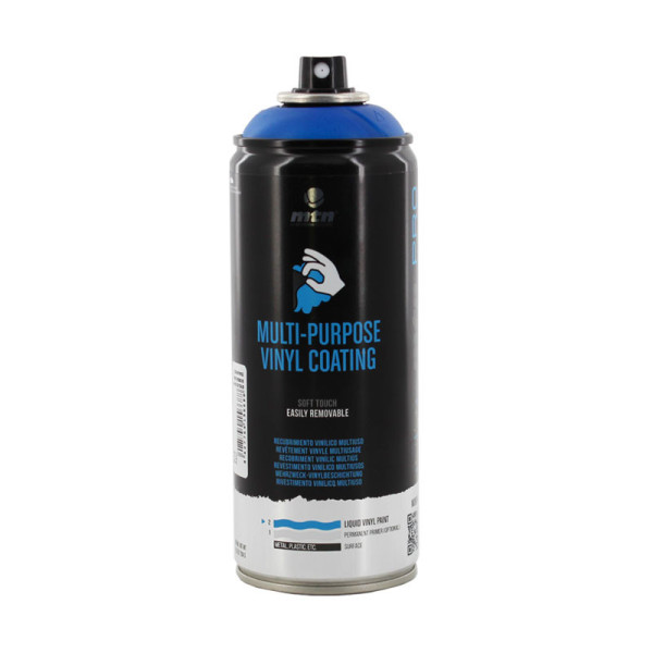 Bombe de peinture revêtement vinyle multiusage - Bleu - 400ml - MTN Pro