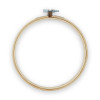 Tambour à broder en bois 16 cm diamètre avec vis de réglage