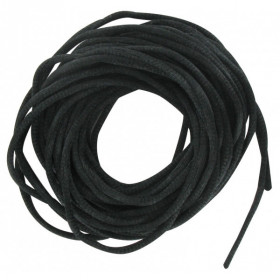 Cordelette ronde en satin noir 2mm diamètre 6m longueur