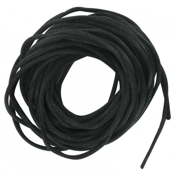Cordelette ronde en satin noir 2mm diamètre 6m longueur