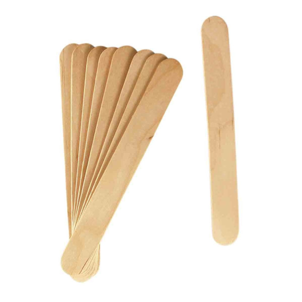 50 Bâtonnets En Bois Colorés Et Naturels Folia - Baguettes Bricolage 114mm