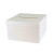 Urne carrée en carton blanc personnalisable