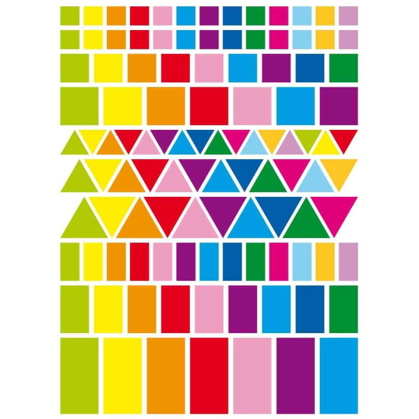 Gommettes assortiments formes et coloris 3 planches 324 pièces