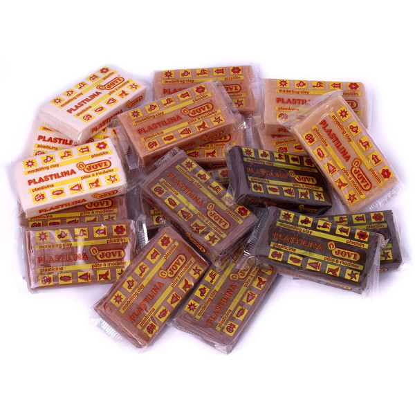 Pâte à modeler Jovi pack de 18 unités de 50 grammes multi cultural