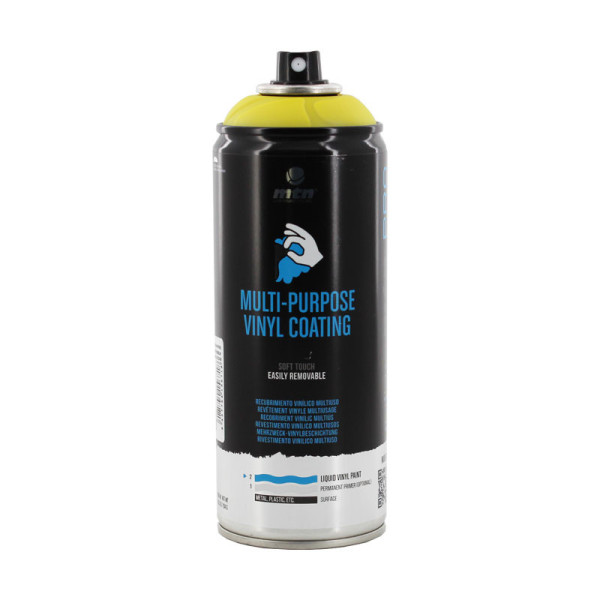 Bombe de peinture revêtement vinyle multiusage - Jaune - 400ml - MTN Pro