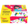 Gouache scolaire Jovi assortiment de 12 pots 15 ml avec pinceau couleurs vives