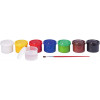 Gouache scolaire Jovi assortiment de 7 pots 35 ml avec pinceau couleurs vives