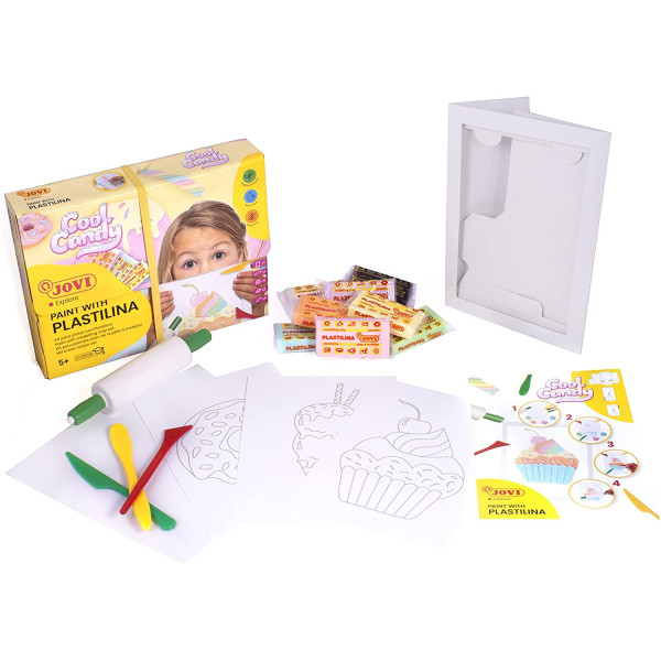 Kit peinture pour pâte à modeler Jovi cool candy couleurs pastel
