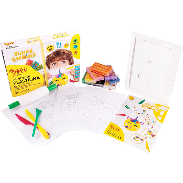 Kit peinture pour pâte à modeler Jovi funny emojis