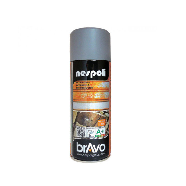Bombe de peinture professionnelle Nespoli antirouille - gris