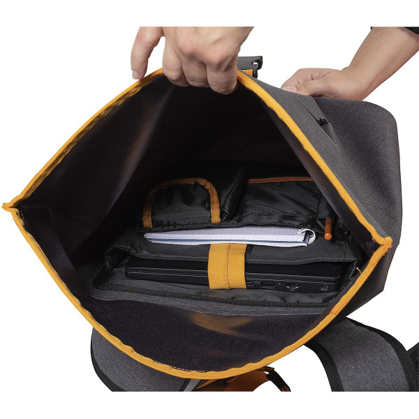 Sac à dos imperméable Exactive Young gris orage pour pc portable 15 pouces