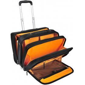 Valisette à roulette pour pc portable 15,6 pouces Exatrolley Exacompta noir