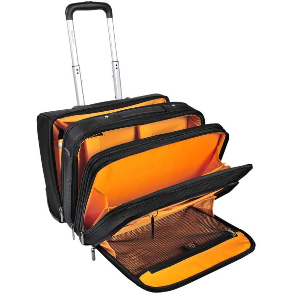 Valisette à roulette pour pc portable 15,6 pouces Exatrolley Exacompta noir