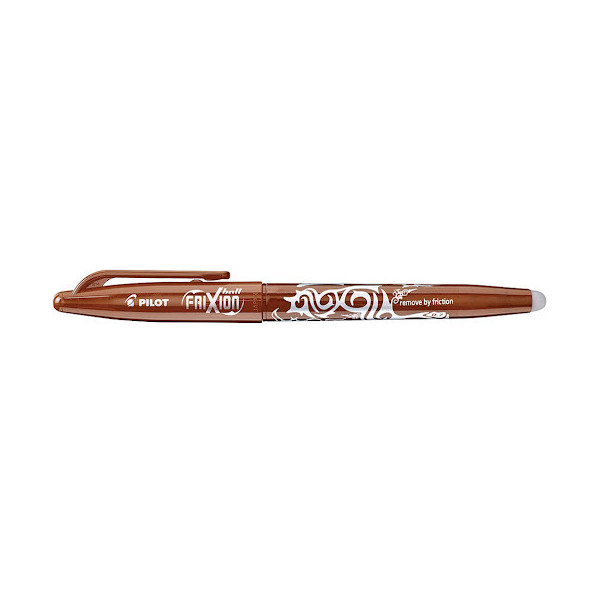 Stylo FriXion Ball pointe moyenne 0.7mm chocolat Pilot pas cher